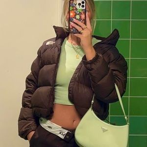 North Face 700 Nuptse Brown Puffer